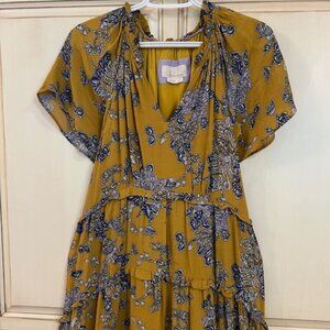 GORGEOUS NWOT By Anthropologie "Robin" Tiered Midi Dress